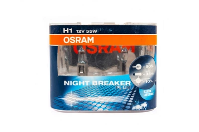 Лампа головного света Osram H1 55W 64150NBP Night Breaker Plus