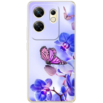 Силиконовый чехол BoxFace Infinix Zero 30 4G Orchids and Butterflies (55851-up673)