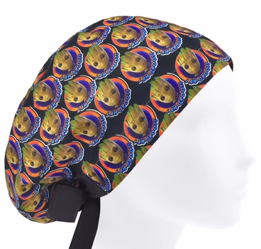 Медицинская шапочка женская HeadwearUniverse универсальная принт Грут