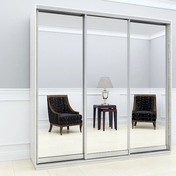 Шафа-купе Viant Light2 Дзеркало 2300х600x2200 мм Дуб крафт білий