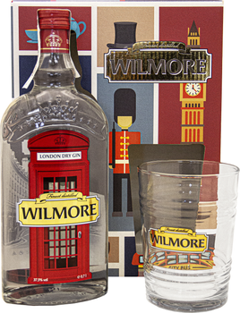 Джин Wilmore London Dry Gin 0.7 л 37.5% + 1 склянка (4006714004569)