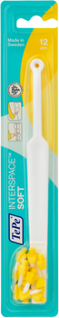 Зубна щітка з вигнутими кінчиками TePe Interspace Soft 1 шт + змінні насадки 12 шт (7317400002033)