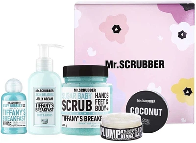 Набір - Mr.Scrubber Tiffany’s Care (b/scr/300g + b/cr/150ml + lip/scr/50ml + sh/gel/50ml) (839058-844)