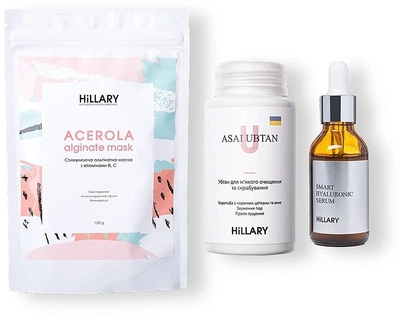 Набір для шкіри обличчя - Hillary (ser/30ml + ubtan/50g + mask/100g) (868502-22851)