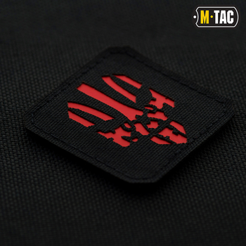 Нашивка Месник M-Tac Laser Cut Black/Red