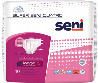 Урологічні трусики Seni Super Quatro L 10 шт (5900516692865)