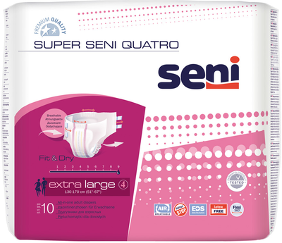 Урологічні трусики Seni Super Quatro XL 10 шт (5900516692872)