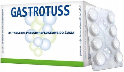 Tabletki na refluks Vitamed Gastrotuss 24 szt (8034125182053)