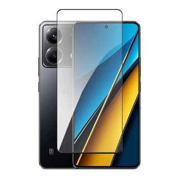 Захисне скло LUX для Poco X6 Pro 5G повне проклеювання чорний