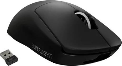 Миша Logitech Pro X superlight wireless Gaming Mouse Black (5099206090460)