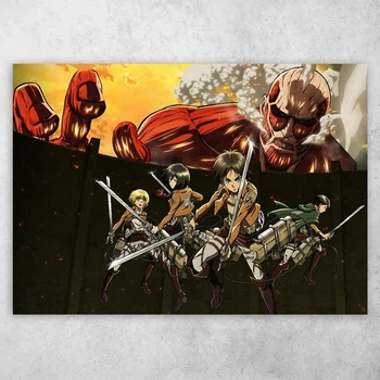 Плакат постер CupKit "Атака титанов / Attack on Titan" №28 А4 21х29,7 см