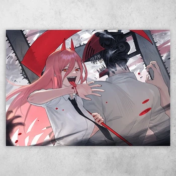 Плакат постер CupKit "Людина-бензопила / Chainsaw Man" №17 А3 42х29,7 см