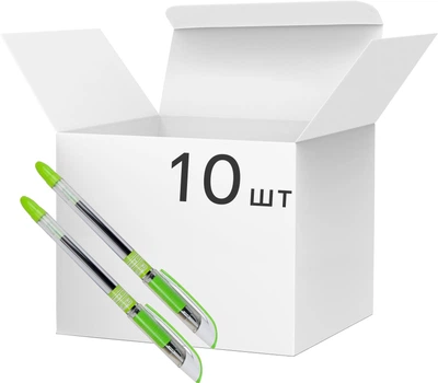 Набор масляных ручек Flair 1139 Big Writer зеленых 0.7 мм 10 шт (8901765510877)