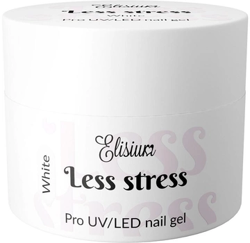Żel budujący Elisium Less Stress Builder Gel White 40 ml (5902539718447)