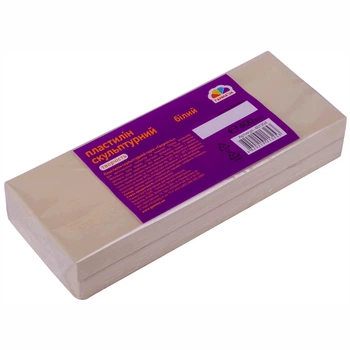 Пластилін ГАММА'UA Скульптурний білий 400 г (401304)