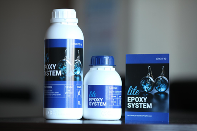 Набор эпоксидной смолы lite epoxy system для творчества 1,6 кг