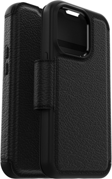 Etui z klapką Otterbox Strada do Apple iPhone 14 Pro Shadow Black (840262381802)