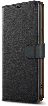 Etui z klapką Xqisit NP Slim Wallet Selection Anti Bac do Apple iPhone 15 Pro Black (4029948227610)