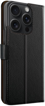 Чохол-книжка Xqisit NP Slim Wallet Selection Anti Bac для Apple iPhone 15 Pro Max Black (4029948227634)