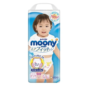 Трусики Moony Big (12-22кг) 38шт. для девочек