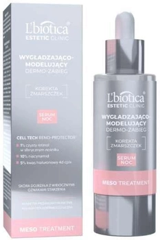 Serum do twarzy na noc L'biotica Estetic Clinic Meso Treatment Smoothing and Remodeling Dermo 30 ml (5900116090801)
