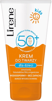 Krem przeciwsłoneczny Lirene Kids Protection SPF 50 50 ml (5900717315716)