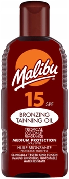Olejek-bronzer do opalania Malibu SPF 15 200 ml (5025135117978)
