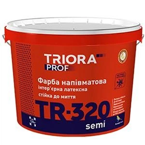 Краска полуматовая интеръерная влагостойкая латексная TRIORA NEW 1л