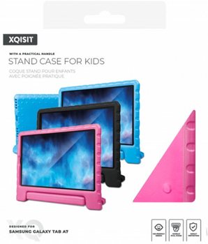 Etui plecki Xqisit Stand Kids do Samsung Galaxy Tab A7 10.4" Pink (4029948200583)