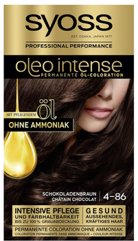 Krem farba do włosów Syoss Oleo Intense Permanent Hair 4-86 Chocolate Brown 115 ml (4015100311150)