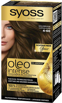 Крем-фарба для волосся Syoss Oleo Intense Permanent Hair 4-60 Goldbraun 115 мл (4015100339895)