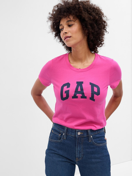 Koszulka damska bawełniana GAP 268820-89 S Różowa (1200116340581)