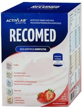Энтеральное питание Activlab RecoMed cо вкусом клубники 6 x 65 г (5907368880280)