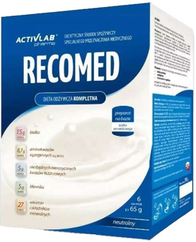Энтеральное питание Activlab RecoMed Natural Flavor 6 x 65 г (5907368883427)