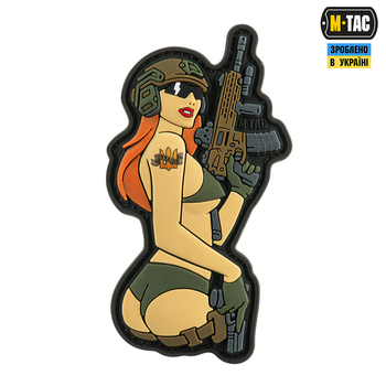 Нашивка M-Tac Tactical girl №4 PVC рижая