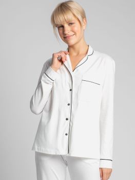 Піжамна сорочка жіноча бавовняна LaLupa LA019 L Екрю (5903887608480)