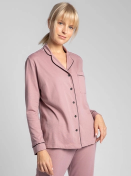 Koszula piżamowa damska bawełniana LaLupa LA019 L Różowa (5903887608688)