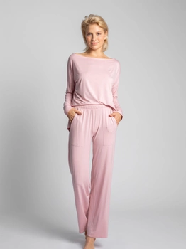 Spodnie piżamowe damskie LaLupa LA028 M Różowe (5903887610599)