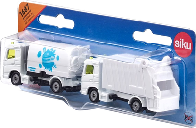 Zestaw samochodów Siku Road Sweeper and Garbage Truck 2 szt (4006874016877)