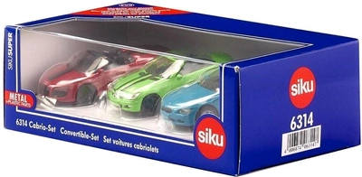 Zestaw samochodów Siku Super Kabriolety 3 szt (4006874063147)