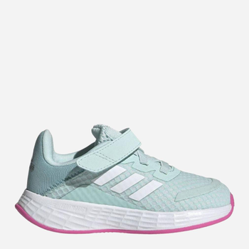 Buty sportowe dziecięce dla dziewczynki na rzepy Adidas Duramo Sl I GW2234 21 Miętowe (4064049343654)