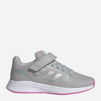 Buty sportowe dziecięce dla dziewczynki na rzepy Adidas Tensaur Run 2.0 C GZ7435 28.5 Szare (4064047978742)