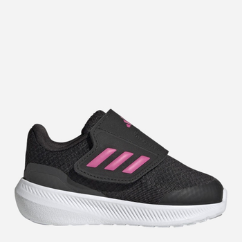 Buty sportowe dziecięce dla dziewczynki na rzepy Adidas Runfalcon 3.0 AC I HP5862 23.5 Czarne (4066749848736)