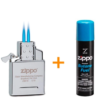 Комплект Zippo Газовий інсерт до запальничок + Газ для запальничок