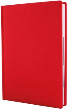 Ежедневник недатированный OPTIMA Vivella А5 тиснение "Notebook" кремовый блок клетка красный (O20823-03)