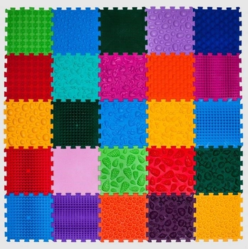 Масажний килимок Ортек Мега мікс пазли 25 елементів