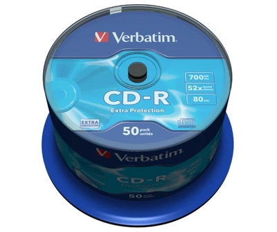 Диск CD-R 700MB 52x 50pcs Verbatim Extra Protection Cake