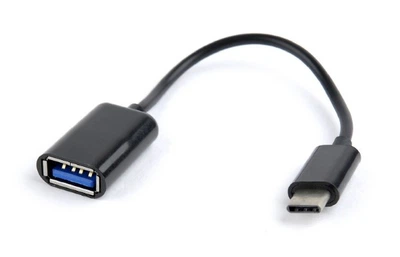 Адаптер Type-C->USB Cablexpert, 0.2м, OTG, black (A-OTG-CMAF2-01)