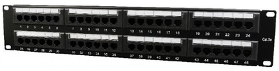 Патч-панель Cablexpert NPP-C548CM-001 Cat 5e, 48 порти, UTP