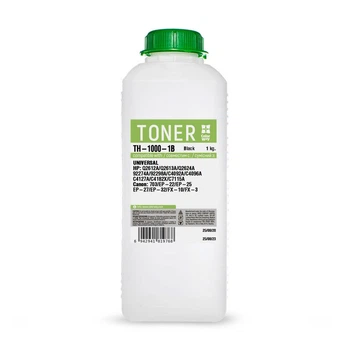 Тонер HP LJ 1000/1010/1200/2100/AX 1кг bottle (TH-1000-1B) *Colorway